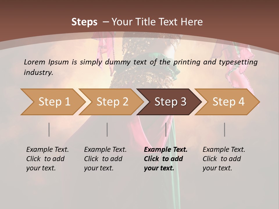 Caucasian Fashion Bra PowerPoint Template