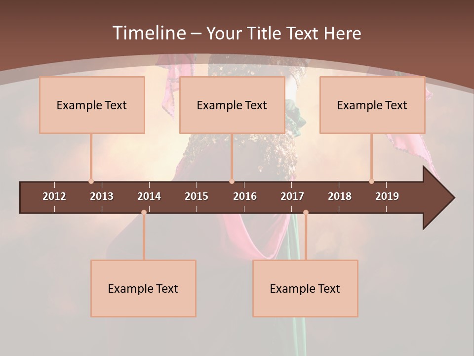 Caucasian Fashion Bra PowerPoint Template