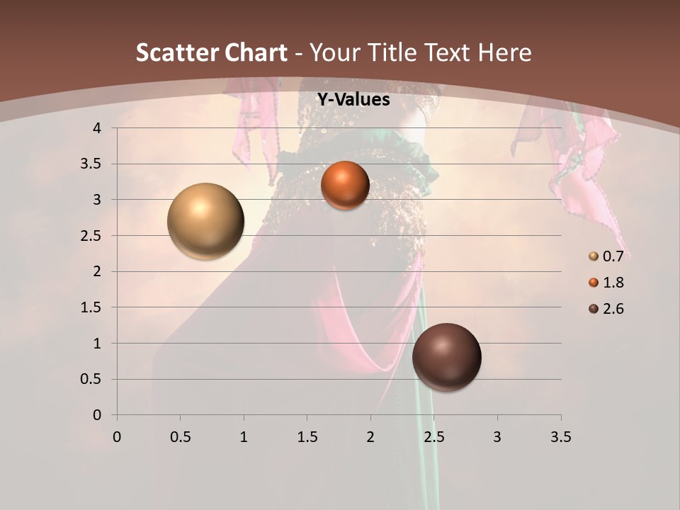 Caucasian Fashion Bra PowerPoint Template