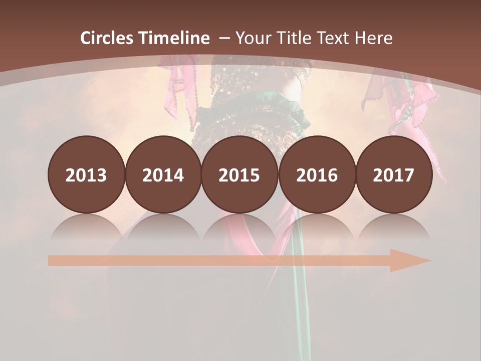 Caucasian Fashion Bra PowerPoint Template