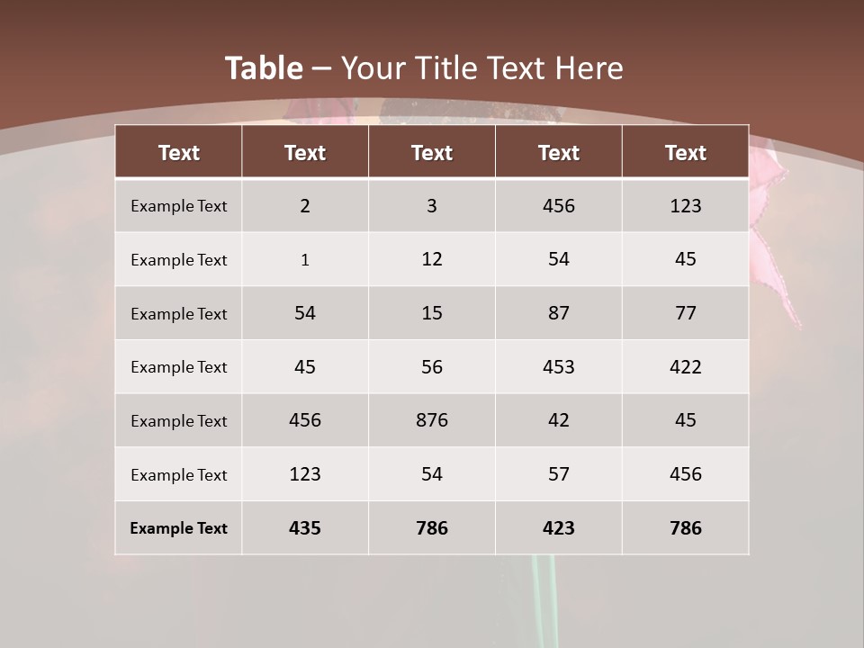 Caucasian Fashion Bra PowerPoint Template