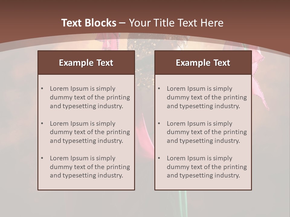 Caucasian Fashion Bra PowerPoint Template