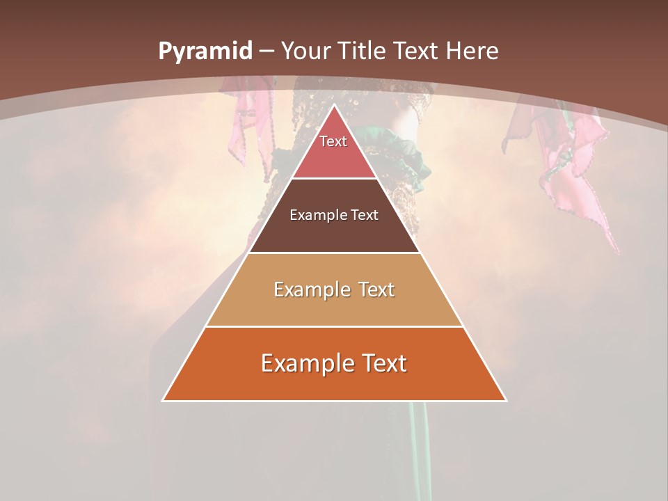 Caucasian Fashion Bra PowerPoint Template