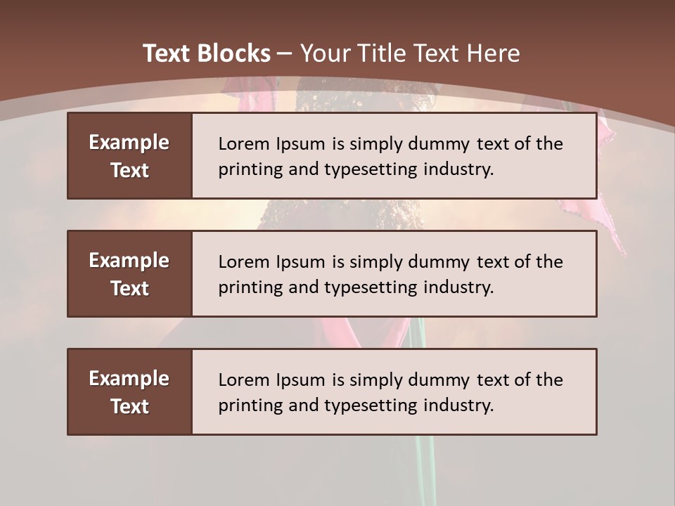 Caucasian Fashion Bra PowerPoint Template