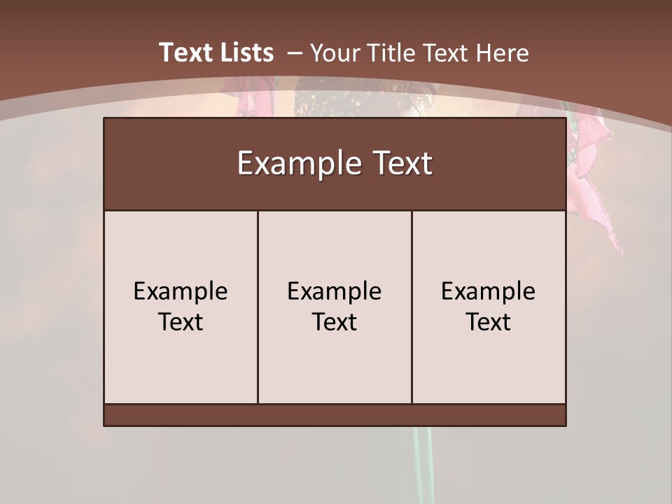 Caucasian Fashion Bra PowerPoint Template