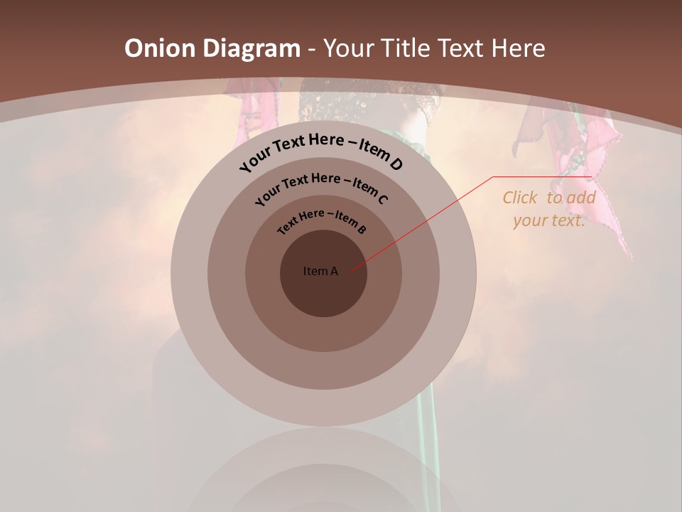 Caucasian Fashion Bra PowerPoint Template