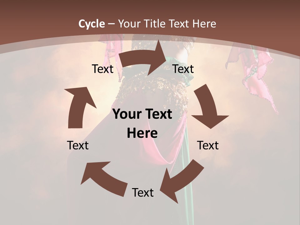 Caucasian Fashion Bra PowerPoint Template