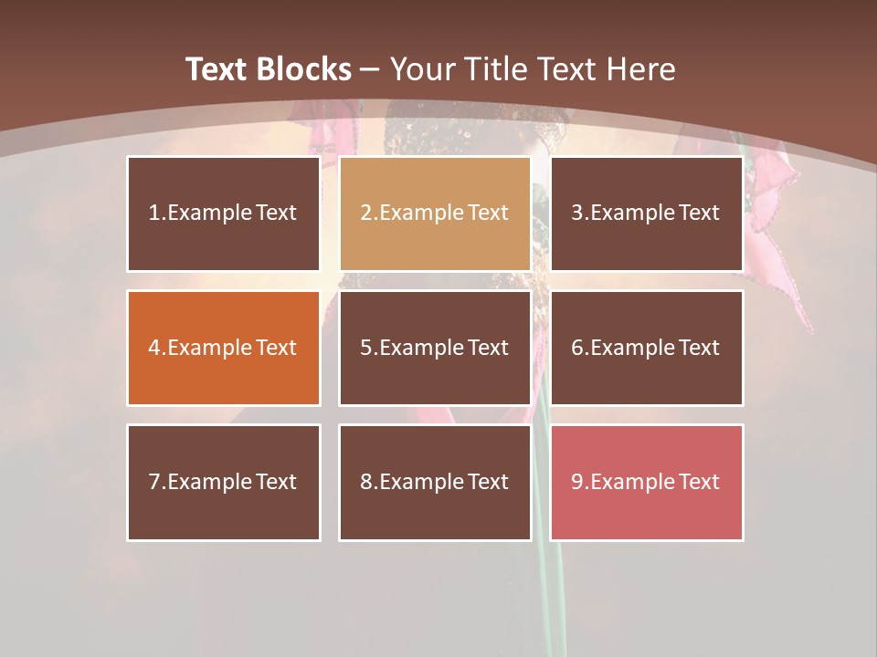 Caucasian Fashion Bra PowerPoint Template