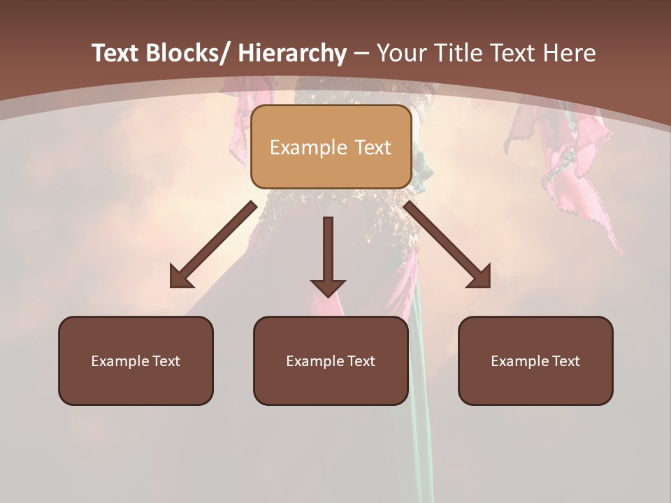 Caucasian Fashion Bra PowerPoint Template