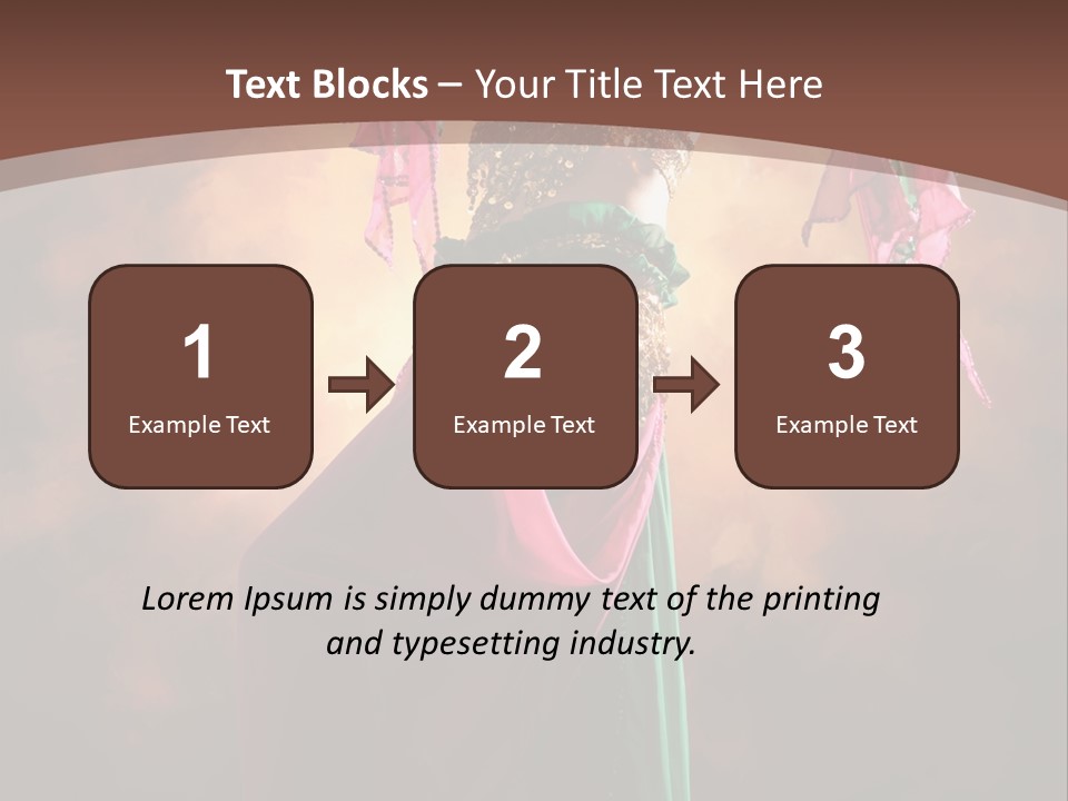 Caucasian Fashion Bra PowerPoint Template