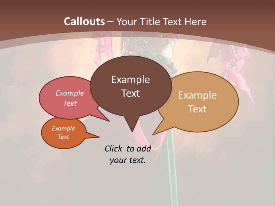 Caucasian Fashion Bra PowerPoint Template