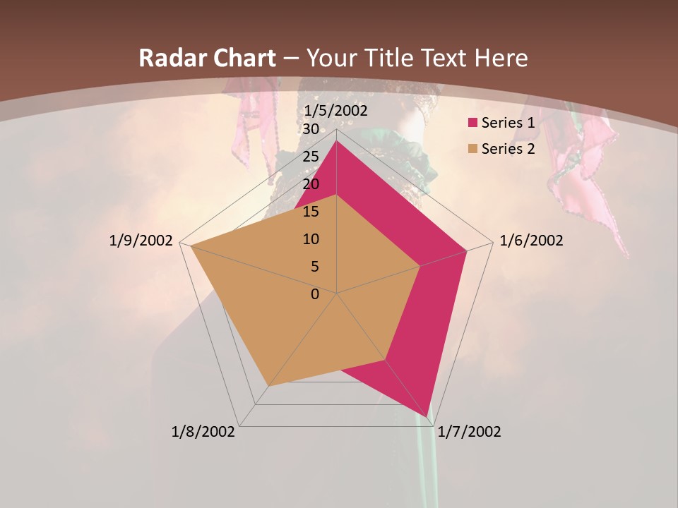 Caucasian Fashion Bra PowerPoint Template