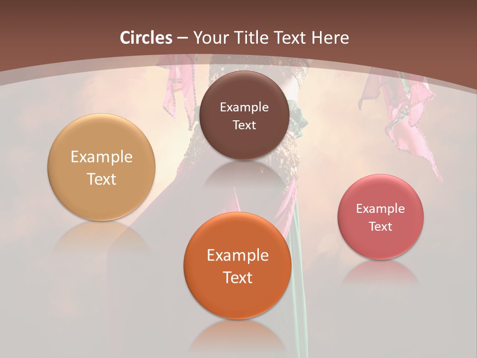 Caucasian Fashion Bra PowerPoint Template