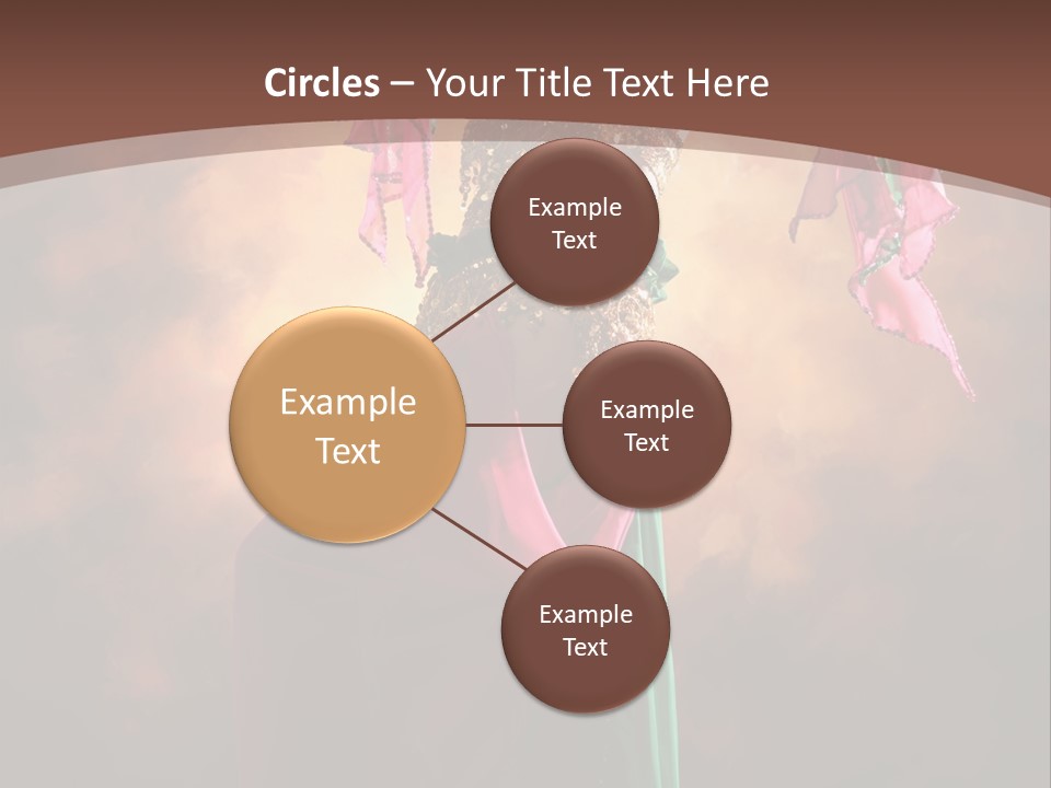 Caucasian Fashion Bra PowerPoint Template