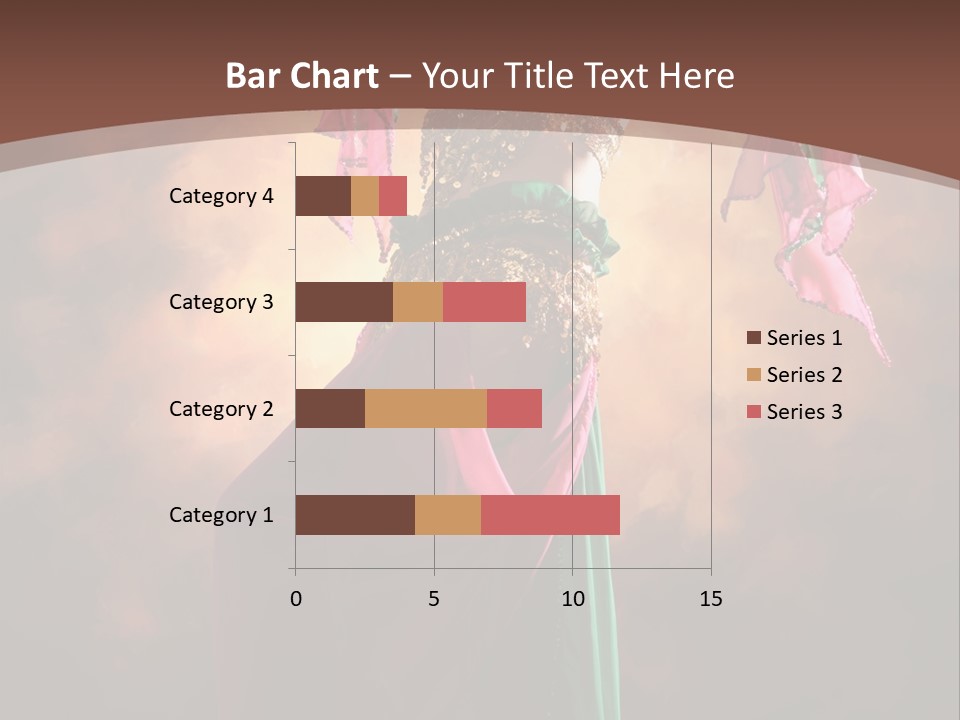 Caucasian Fashion Bra PowerPoint Template