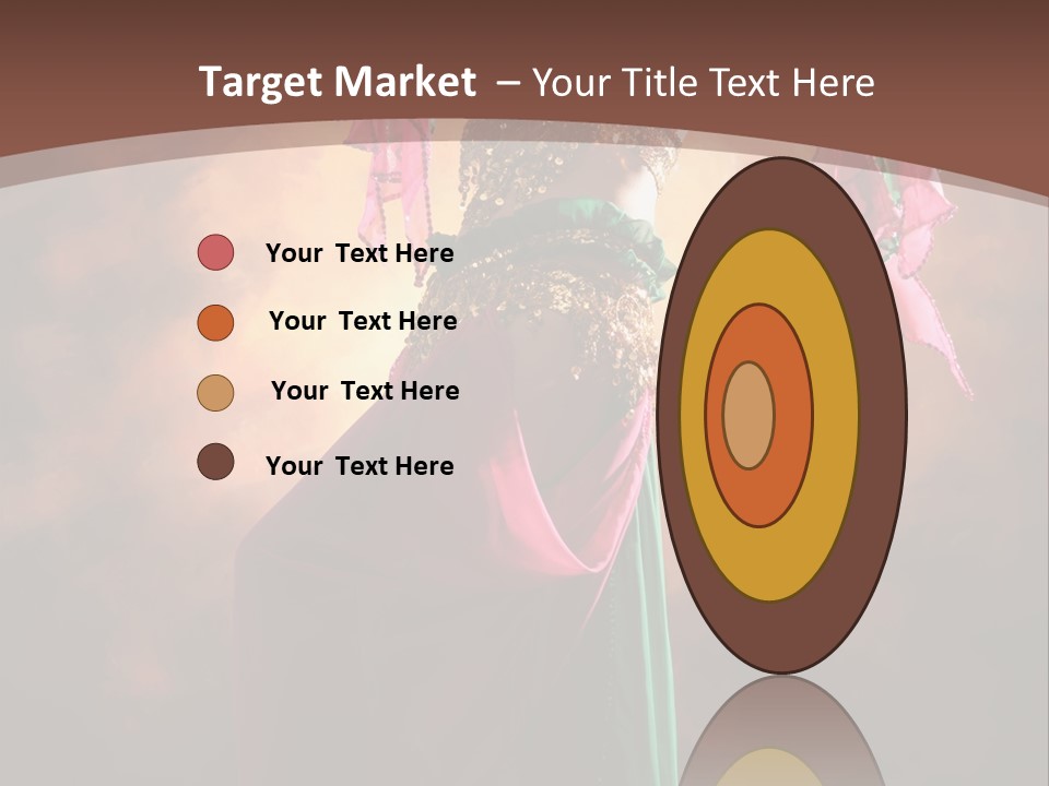 Caucasian Fashion Bra PowerPoint Template