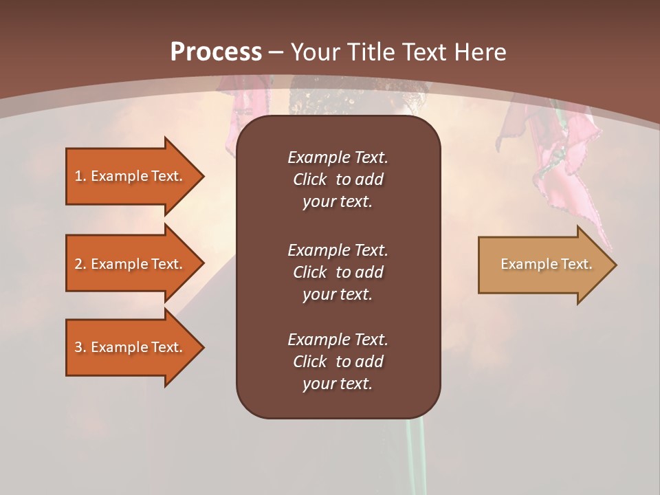 Caucasian Fashion Bra PowerPoint Template