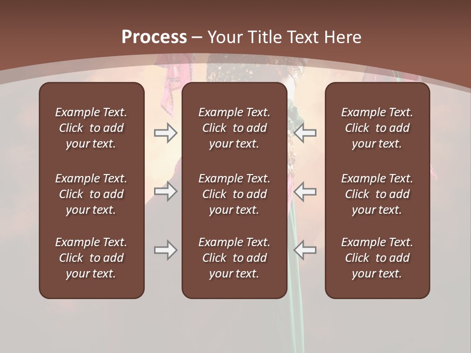 Caucasian Fashion Bra PowerPoint Template