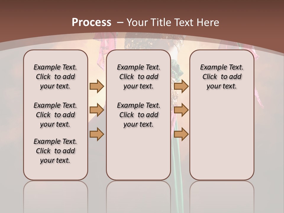 Caucasian Fashion Bra PowerPoint Template