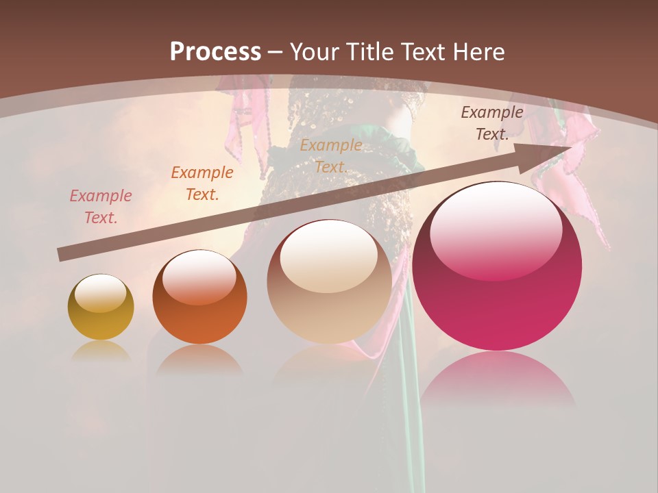 Caucasian Fashion Bra PowerPoint Template