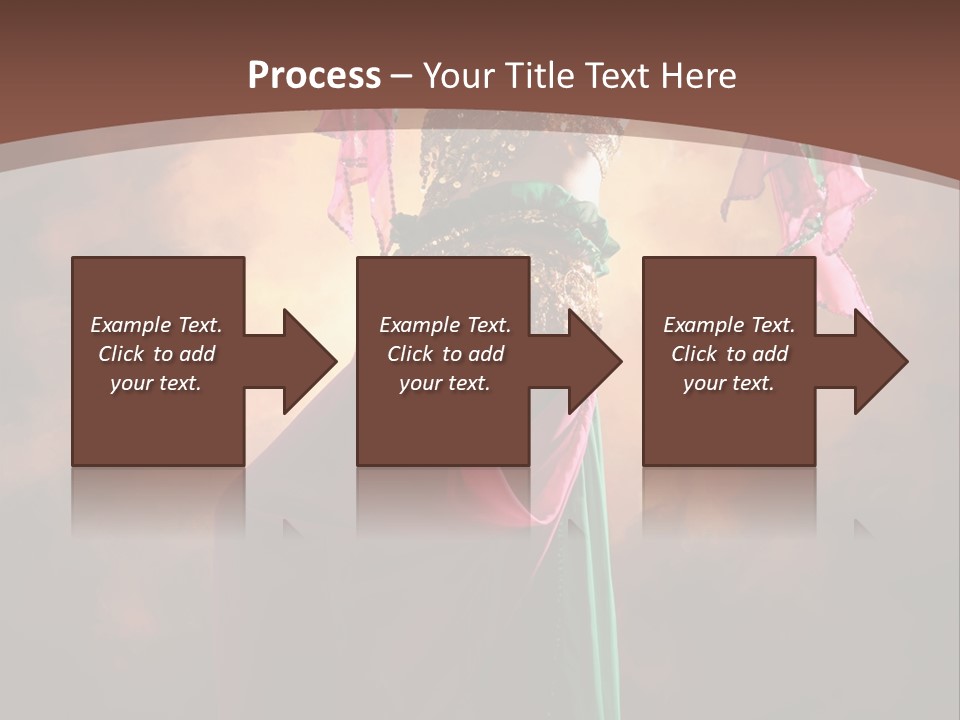 Caucasian Fashion Bra PowerPoint Template