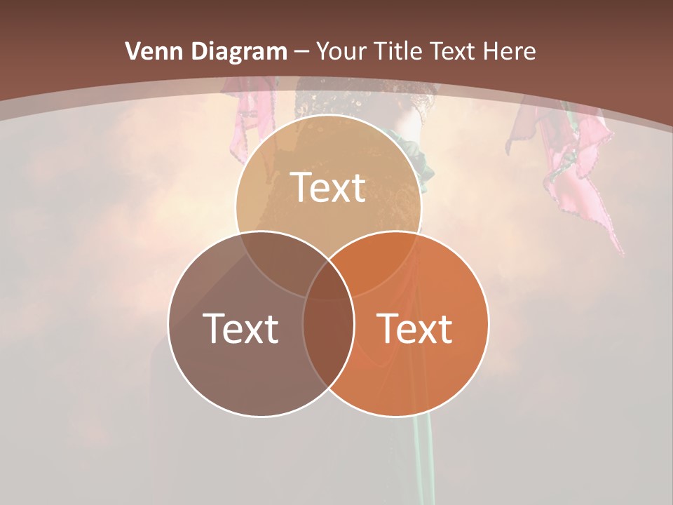 Caucasian Fashion Bra PowerPoint Template