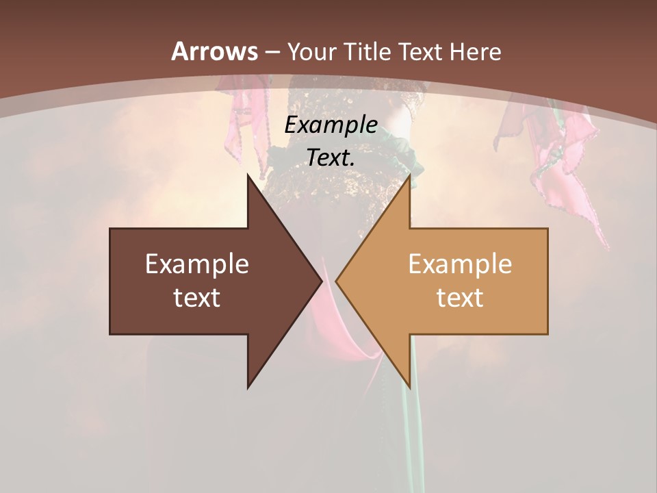 Caucasian Fashion Bra PowerPoint Template