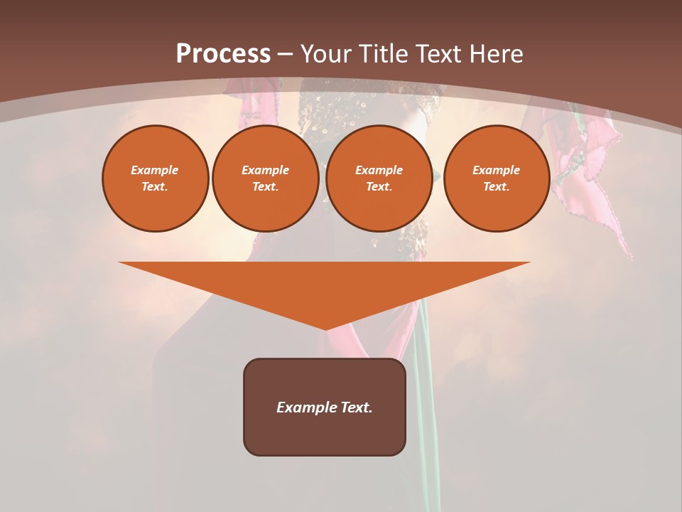 Caucasian Fashion Bra PowerPoint Template