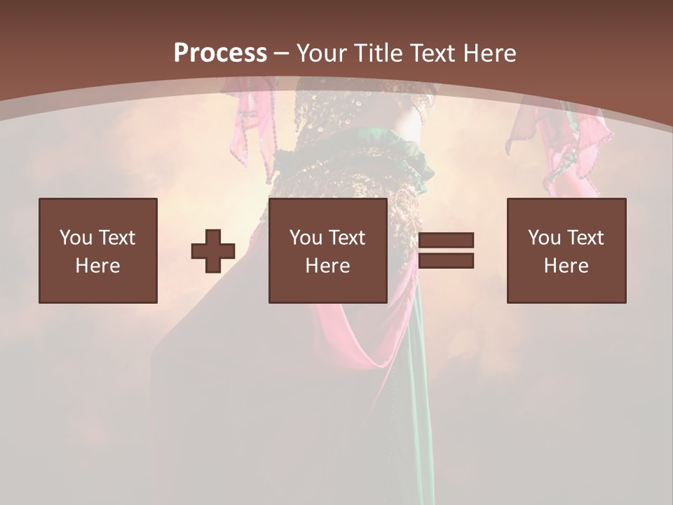 Caucasian Fashion Bra PowerPoint Template