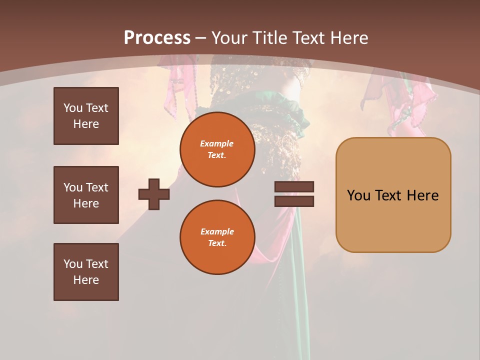 Caucasian Fashion Bra PowerPoint Template