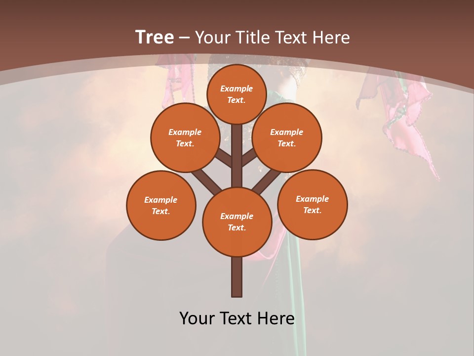 Caucasian Fashion Bra PowerPoint Template