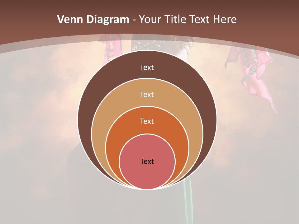 Caucasian Fashion Bra PowerPoint Template