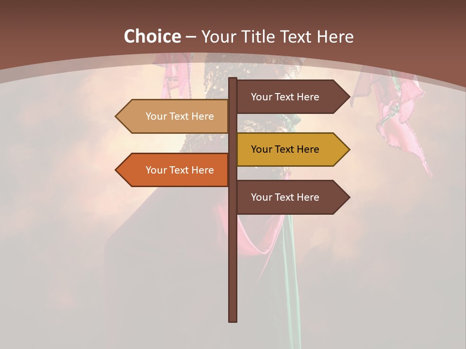 Caucasian Fashion Bra PowerPoint Template