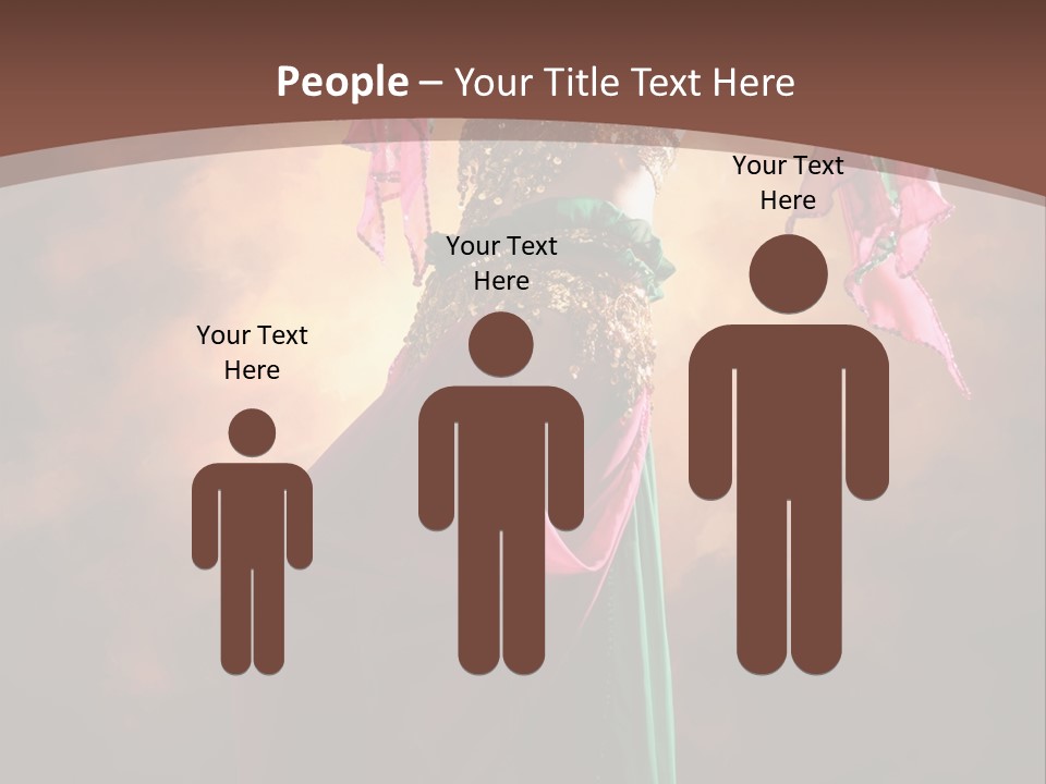 Caucasian Fashion Bra PowerPoint Template