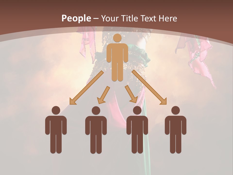 Caucasian Fashion Bra PowerPoint Template