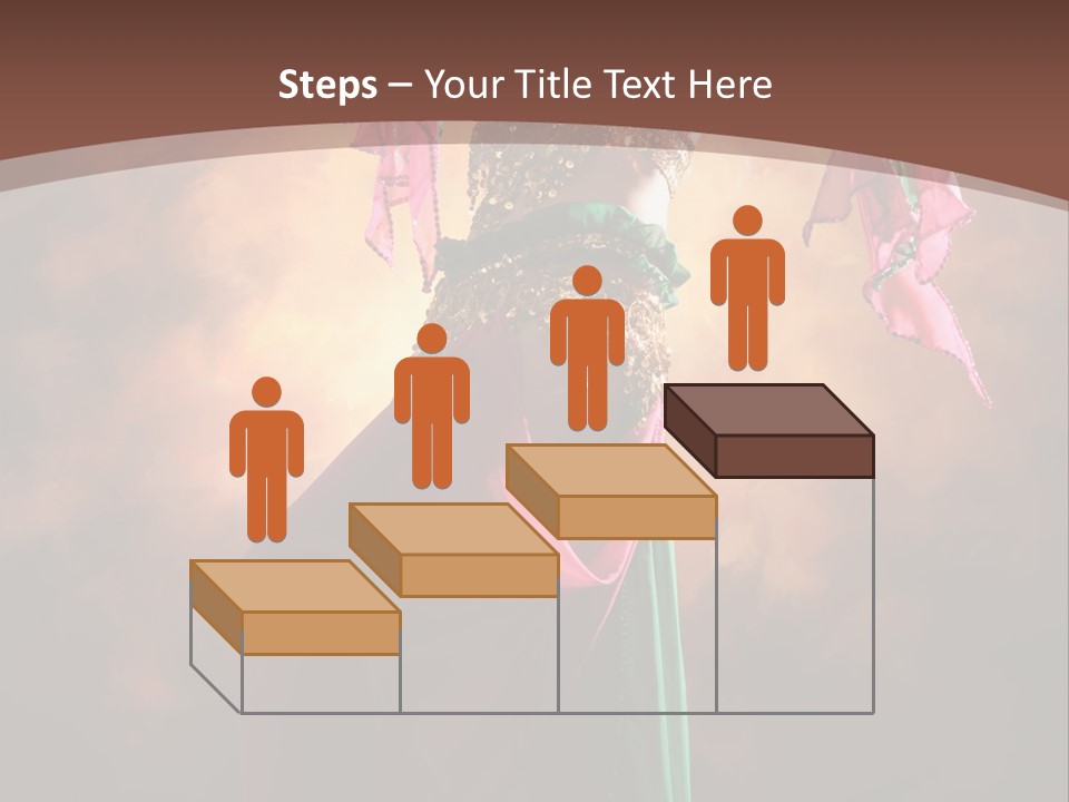 Caucasian Fashion Bra PowerPoint Template