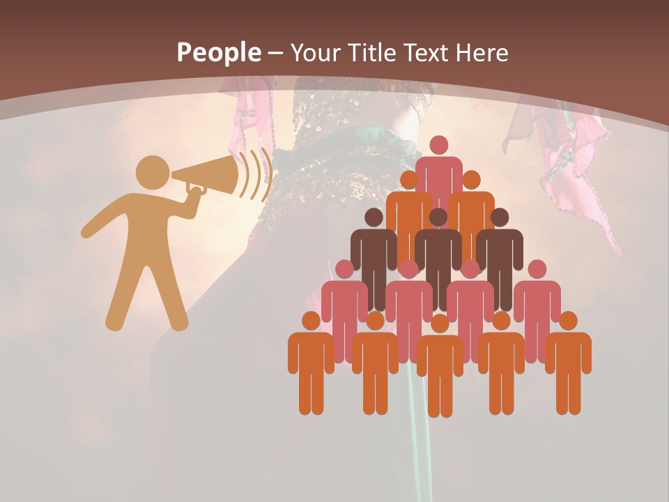 Caucasian Fashion Bra PowerPoint Template