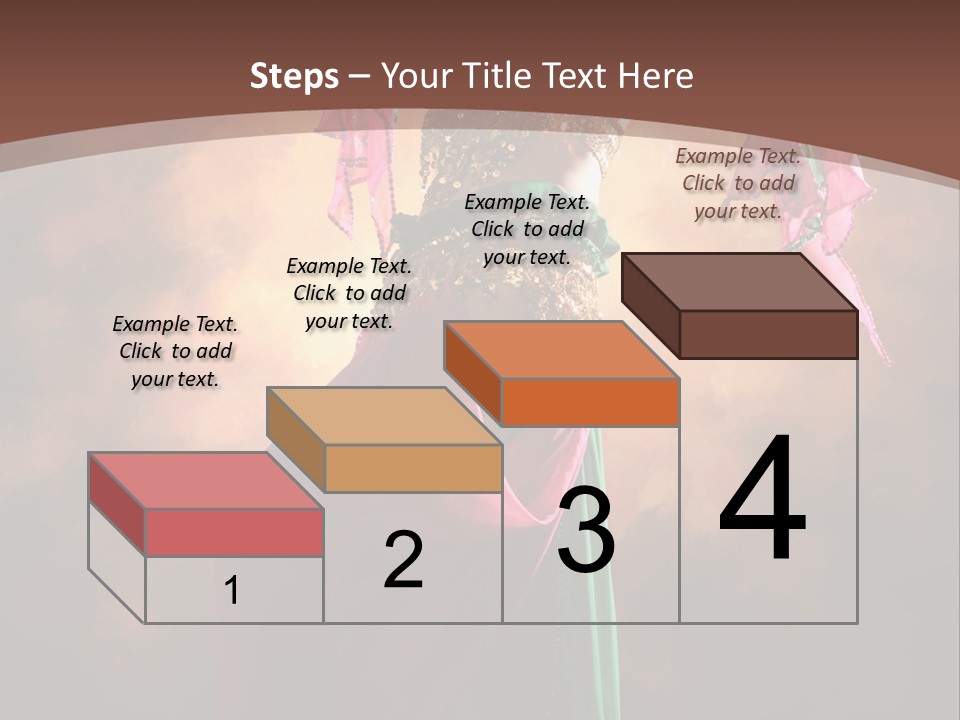 Caucasian Fashion Bra PowerPoint Template