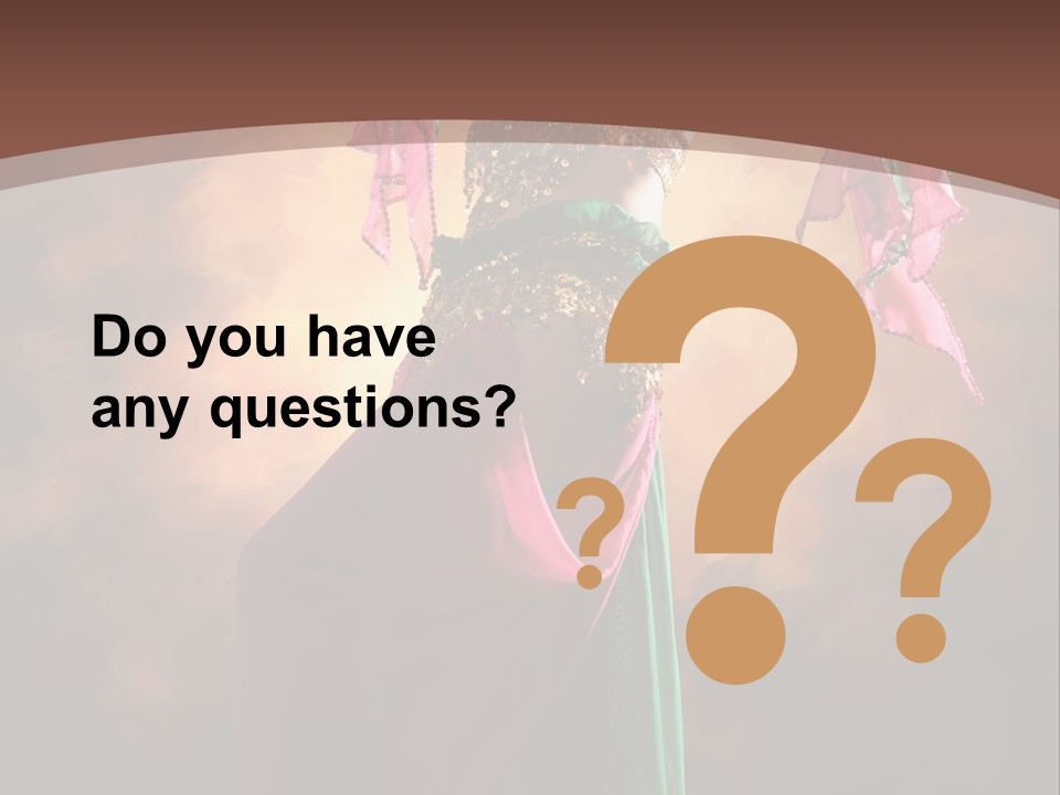 Caucasian Fashion Bra PowerPoint Template