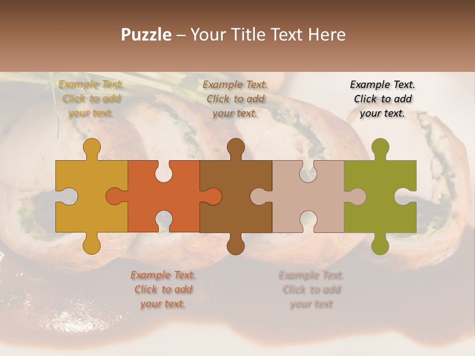 Boletus Mushrooms Mushrooms In Olive Oil Food PowerPoint Template