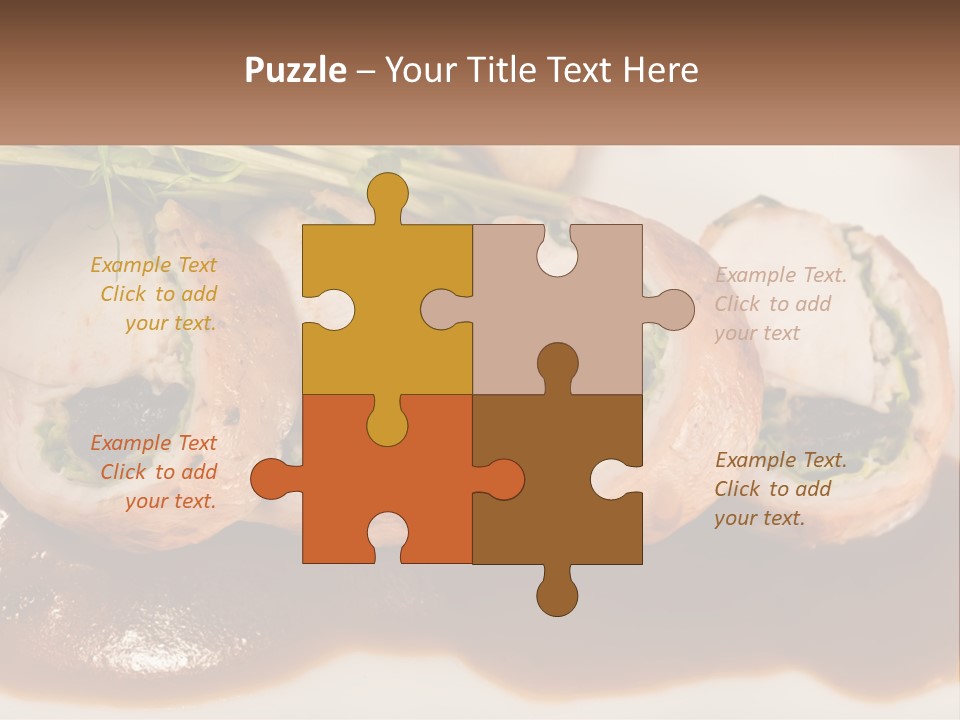 Boletus Mushrooms Mushrooms In Olive Oil Food PowerPoint Template