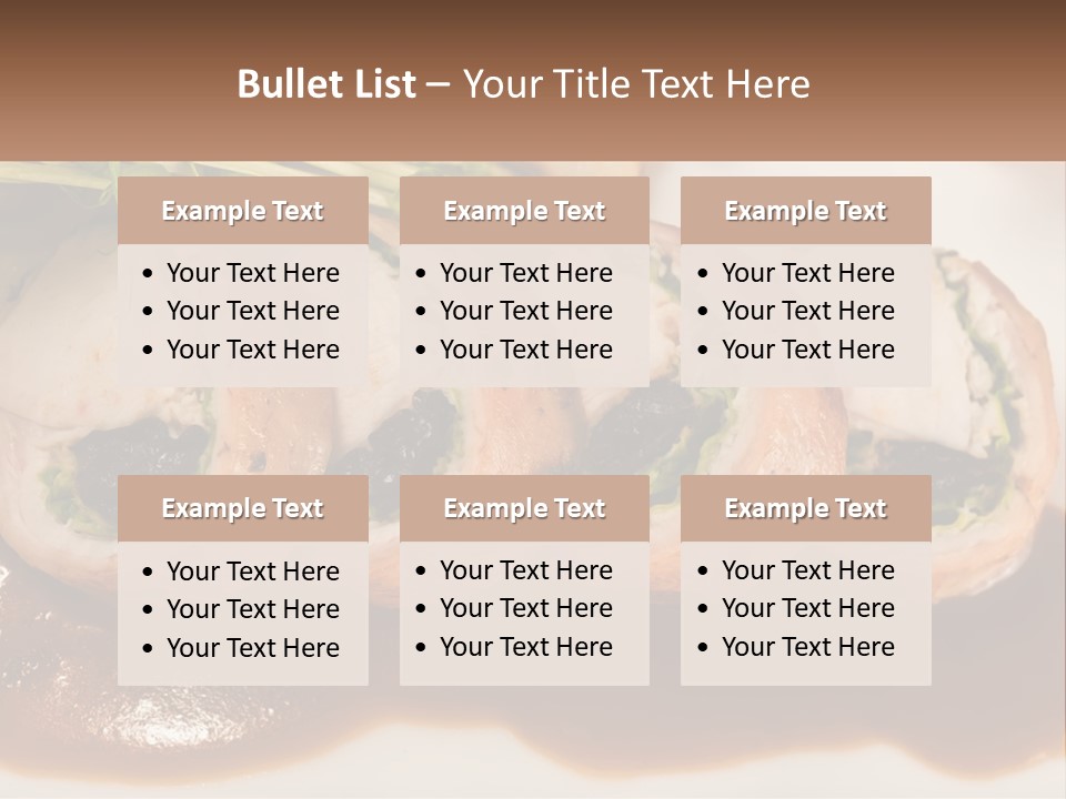 Boletus Mushrooms Mushrooms In Olive Oil Food PowerPoint Template