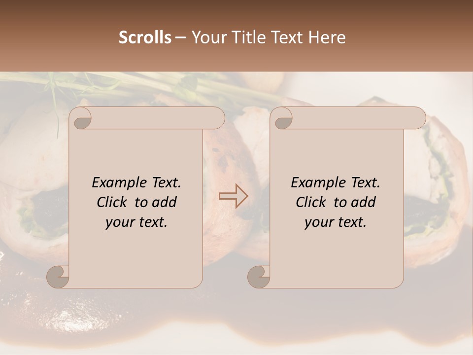 Boletus Mushrooms Mushrooms In Olive Oil Food PowerPoint Template