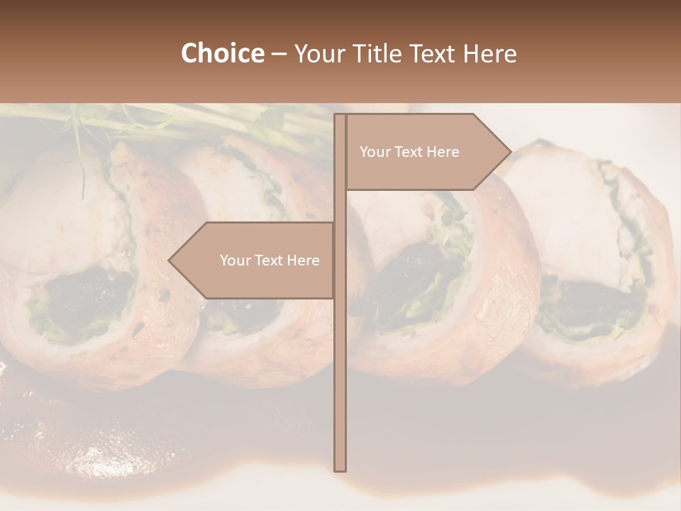 Boletus Mushrooms Mushrooms In Olive Oil Food PowerPoint Template