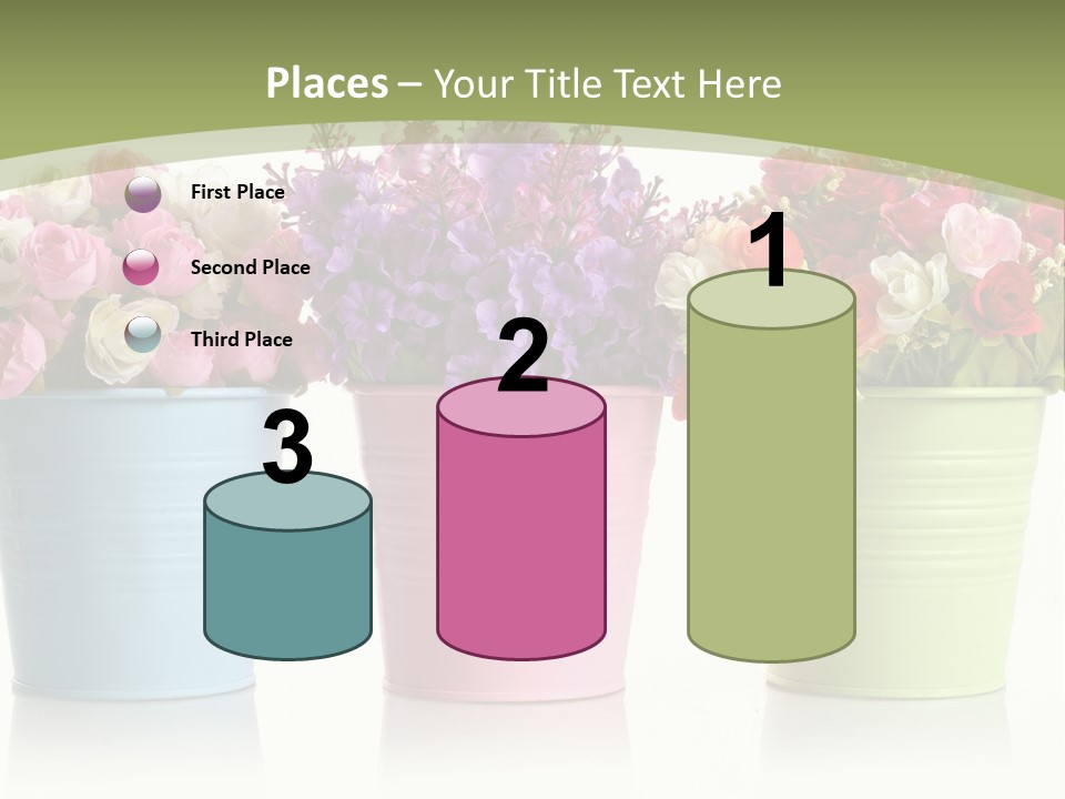 Botany White Photo PowerPoint Template