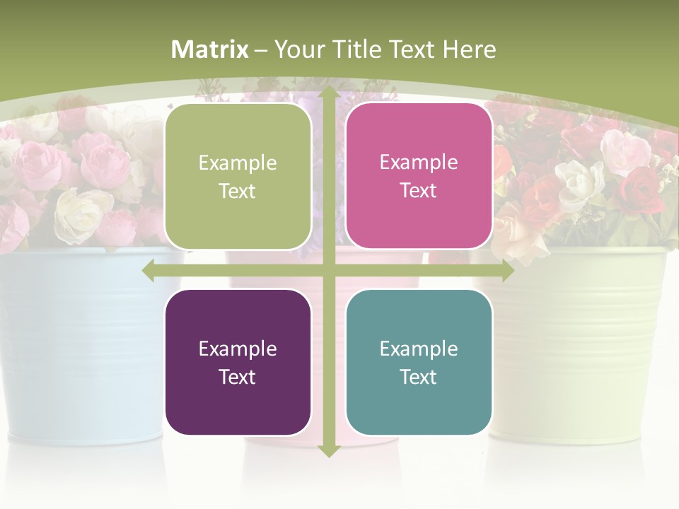 Botany White Photo PowerPoint Template