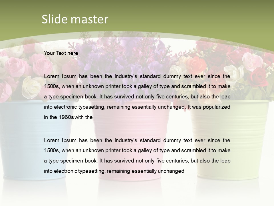 Botany White Photo PowerPoint Template