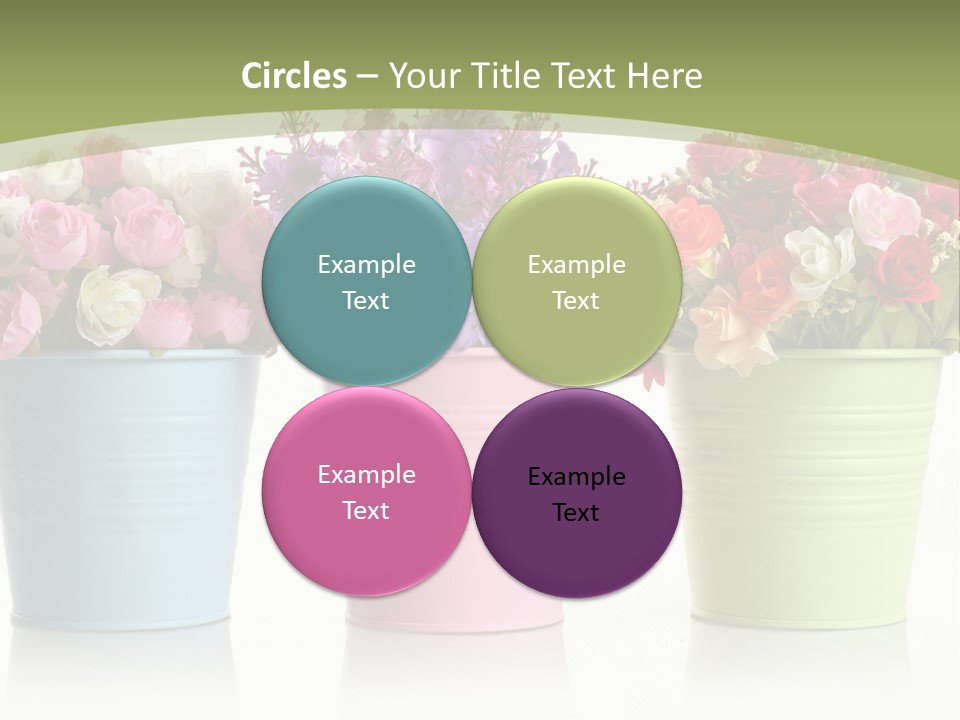 Botany White Photo PowerPoint Template