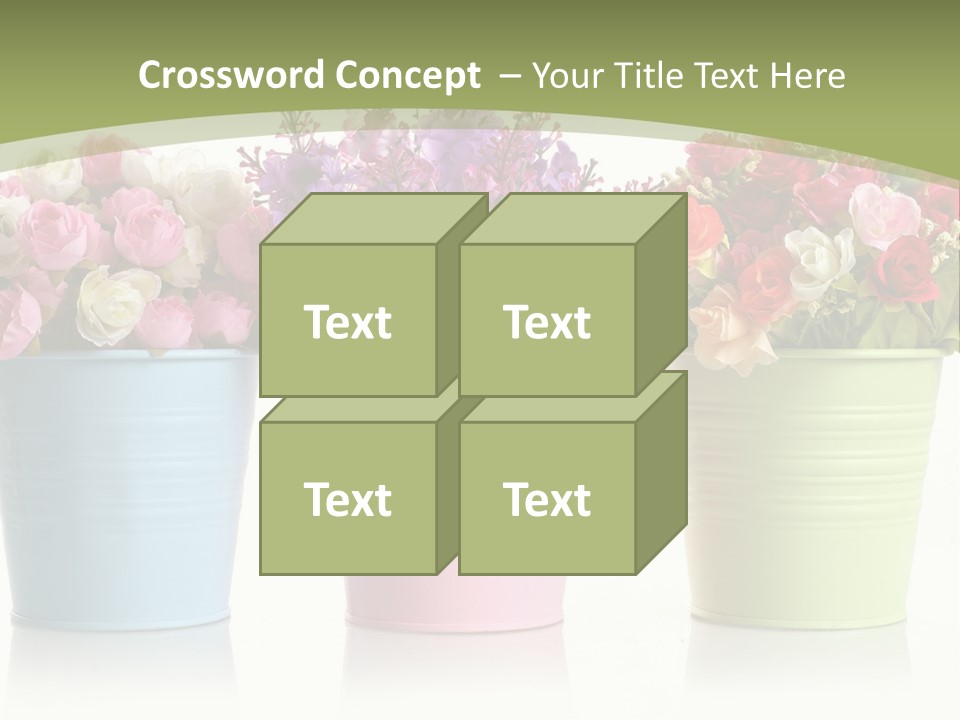 Botany White Photo PowerPoint Template