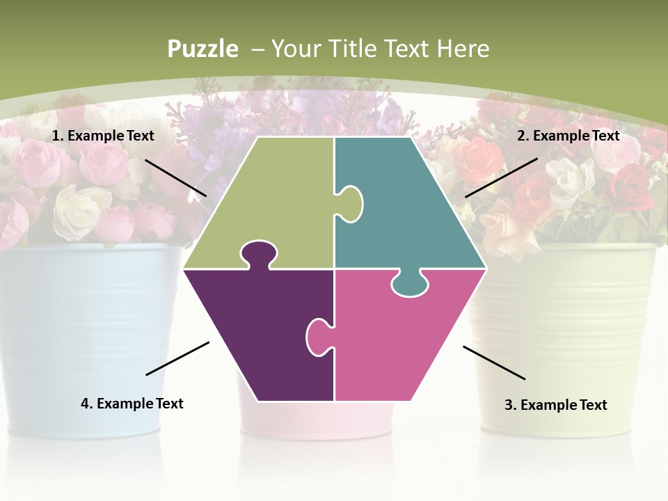 Botany White Photo PowerPoint Template